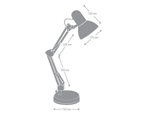 Светильник настольный Camelion KD-313 C02 черный